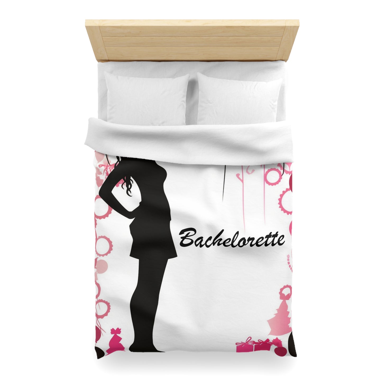 Bachelorette Fiesta Fun & Sassy Bride-to-Be Party - Microfiber Duvet Cover