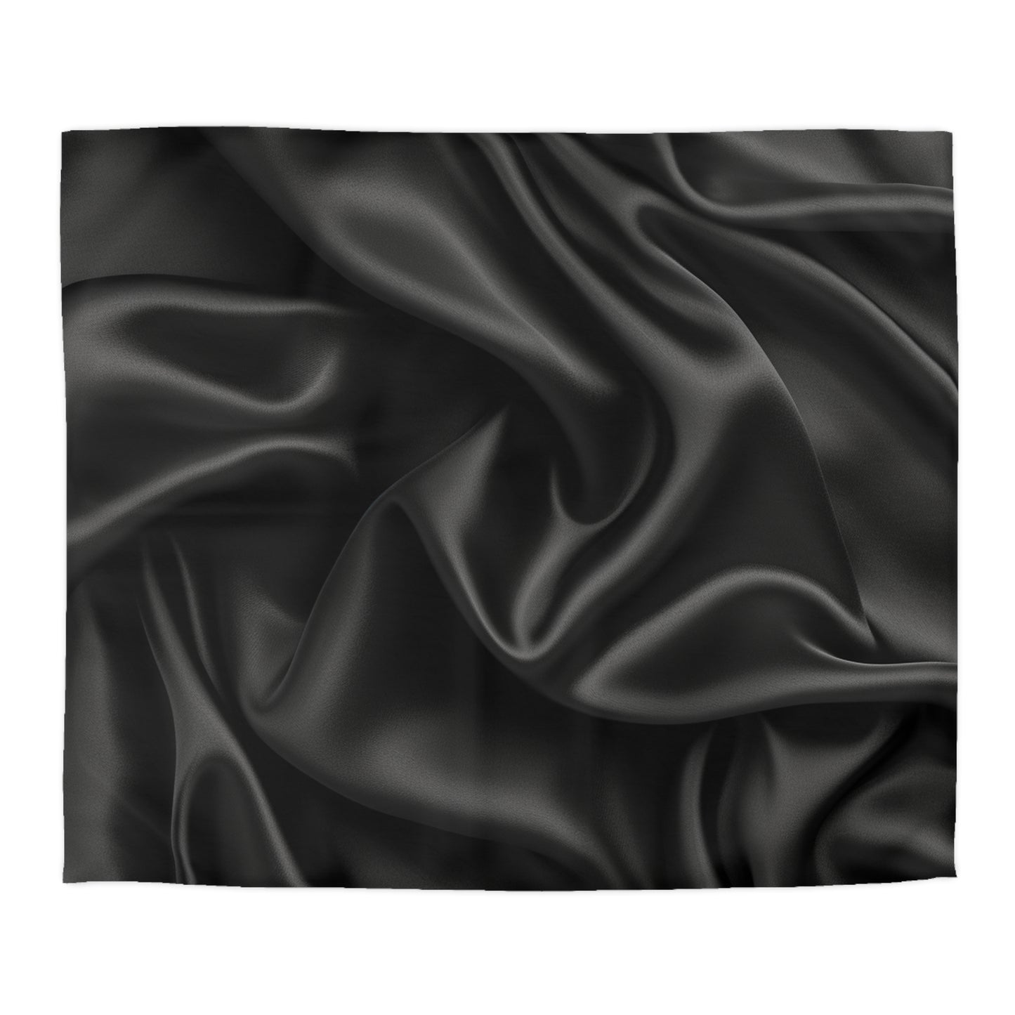 Black Silk, Microfiber Duvet Cover