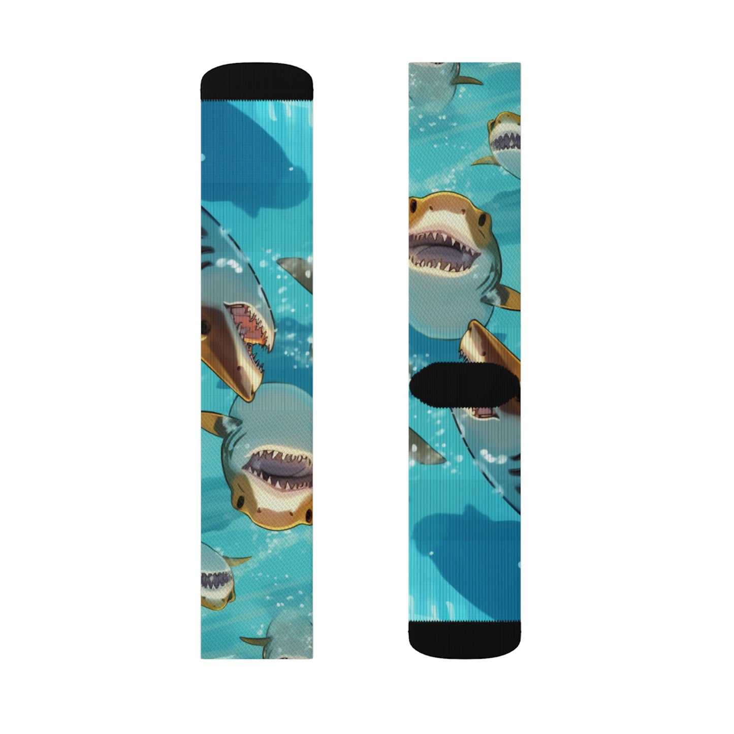 Tiger Shark: Ocean Marine Wildlife - Underwater - Sublimation Socks