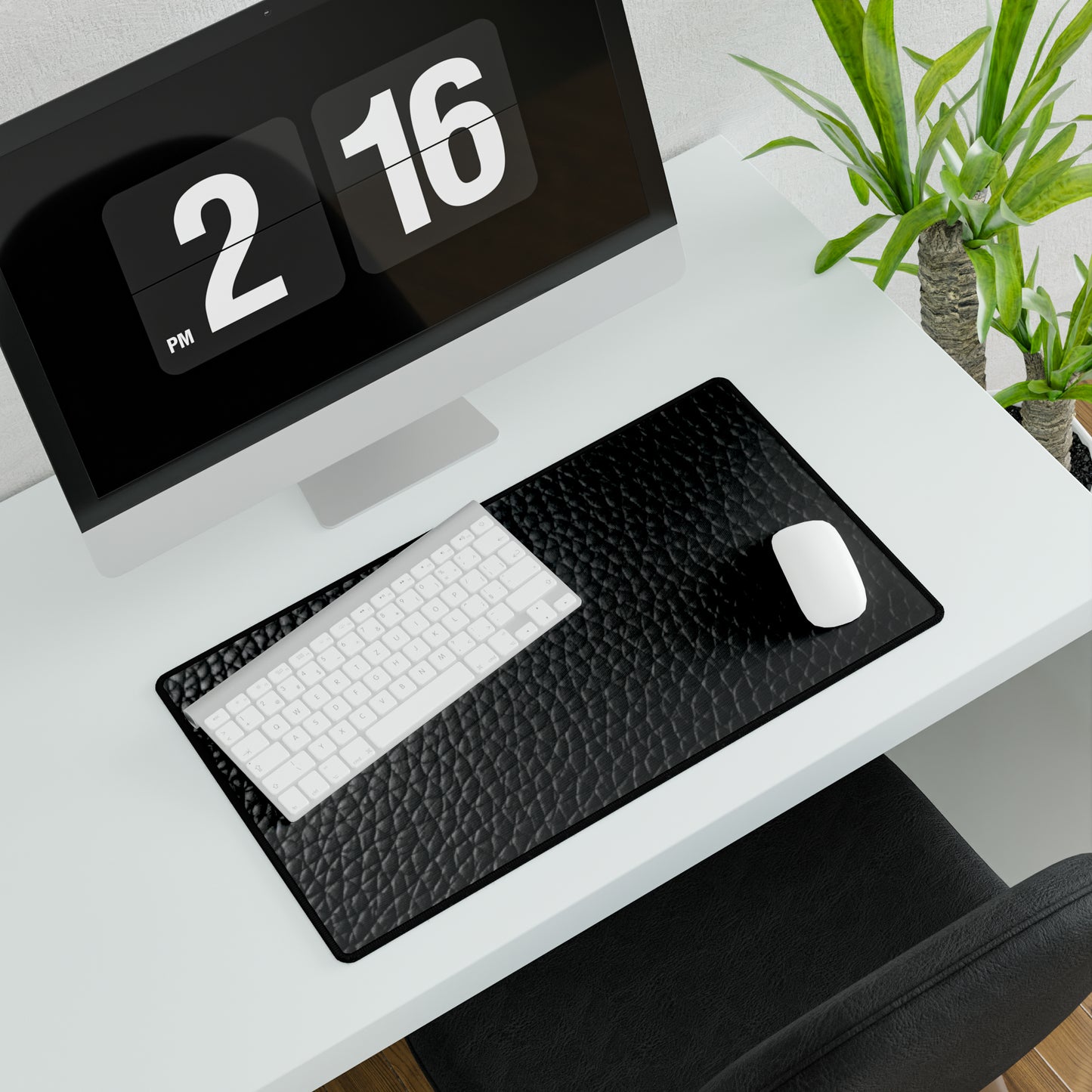 Black Leather Design - Desk Mats