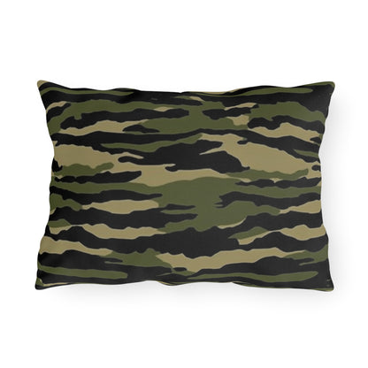 Tiger Stripe Camouflage: Military Style - Outdoor Pillows