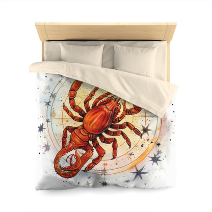 Prickly Scorpio Astrology - Sharp Zodiac Scorpion Celestial Horoscope - Microfiber Duvet Cover