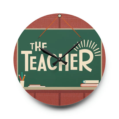 The Teacher - Acrylic Wall Clock