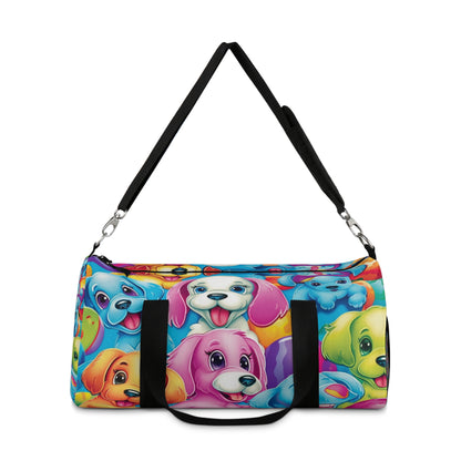 Happy Puppy & Dog Design - Vivid and Eye-Catching - Duffel Bag