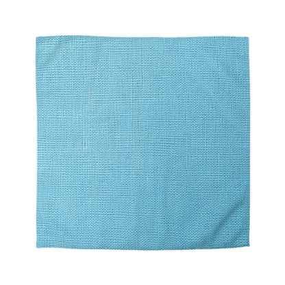 Bright Aqua Teal: Denim-Inspired Refreshing Blue Summer Fabric - Microfiber Duvet Cover