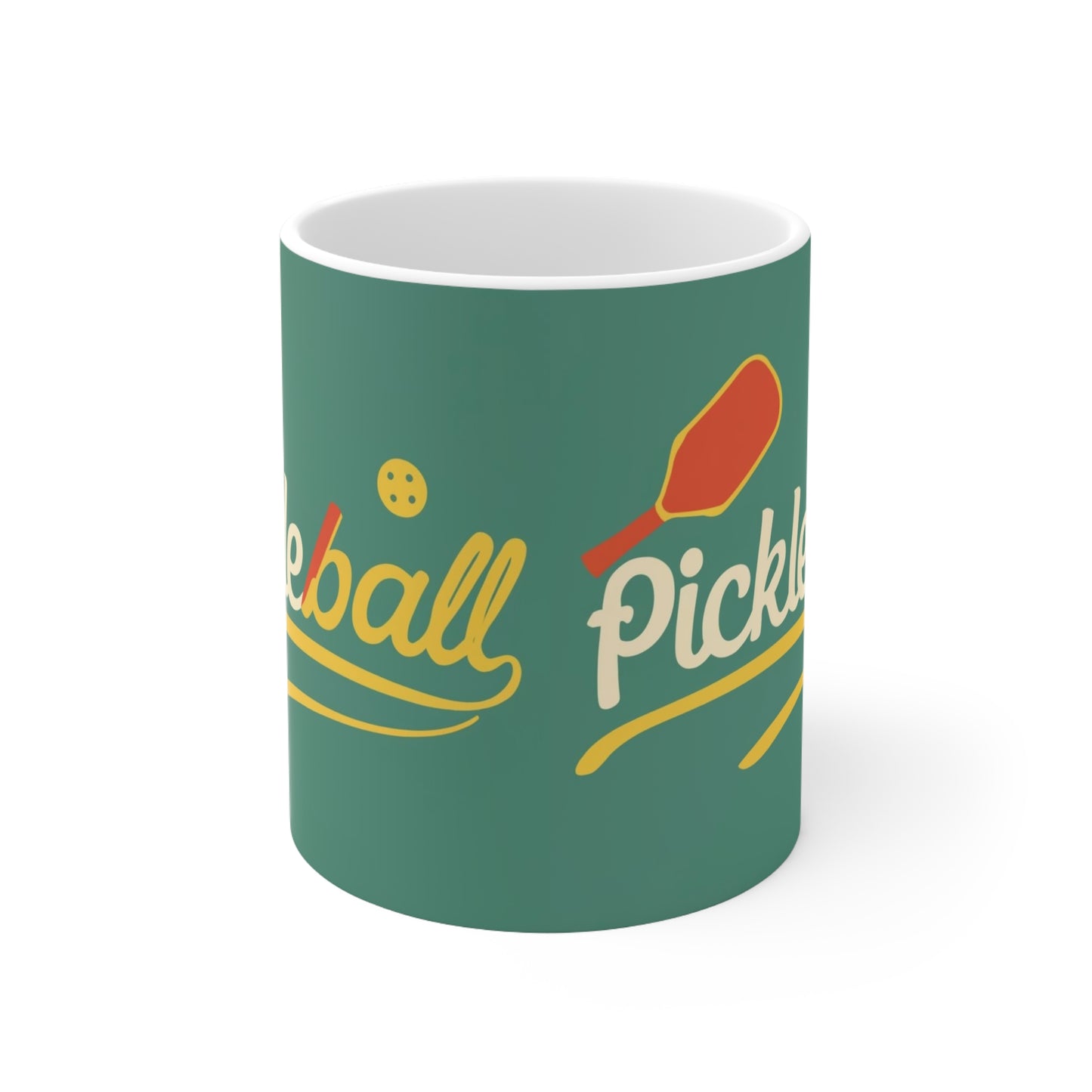 Regalo clásico de Pickleball - Juego deportivo atlético - Retro nostálgico - Taza de cerámica de 11 oz