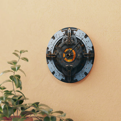 Cyberpunk Steampunk Acrylic Wall Clock