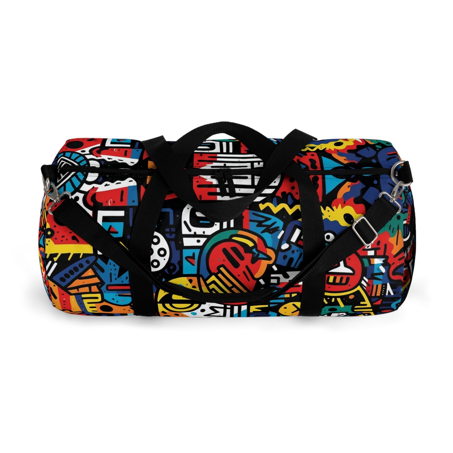 Street Art Inspired Bold Graffiti & Urban Motifs Design Duffel Bag