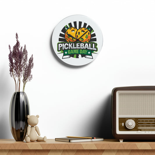 Pickleball Game Day - Acrylic Wall Clock