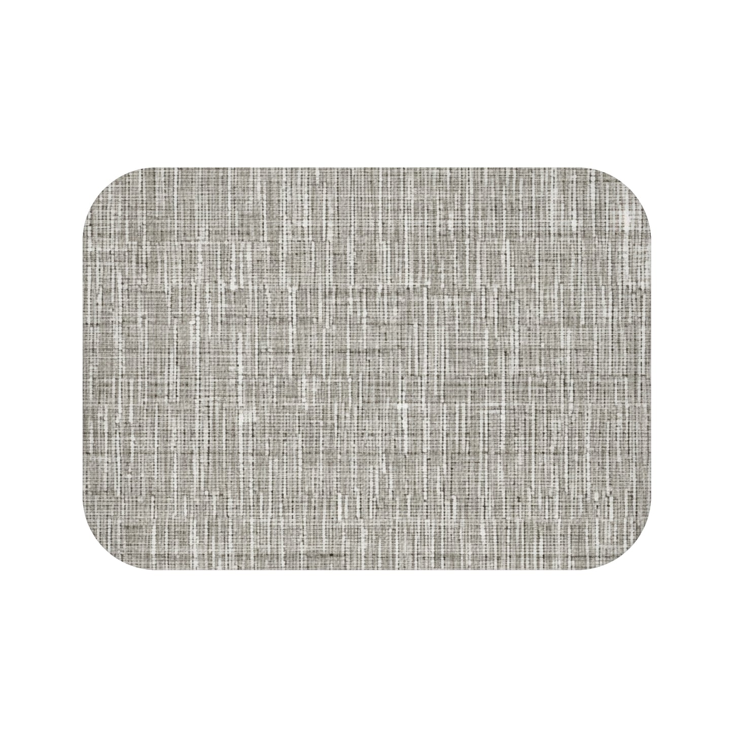 Silver Grey: Denim-Inspired, Contemporary Fabric Design - Bath Mat