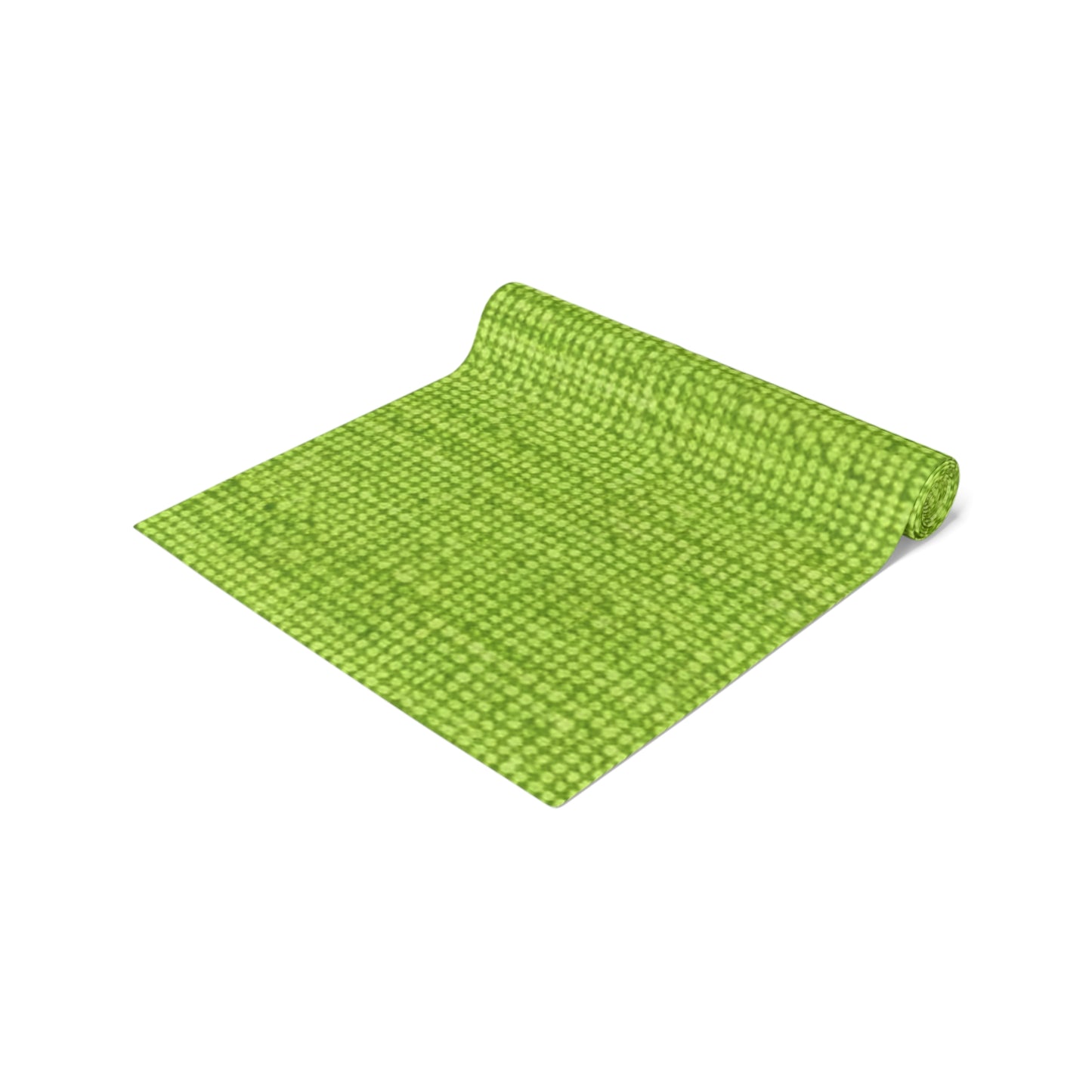 Lush Grass Neon Green: Denim-Inspired, Springtime Fabric Style - Table Runner (Cotton, Poly)