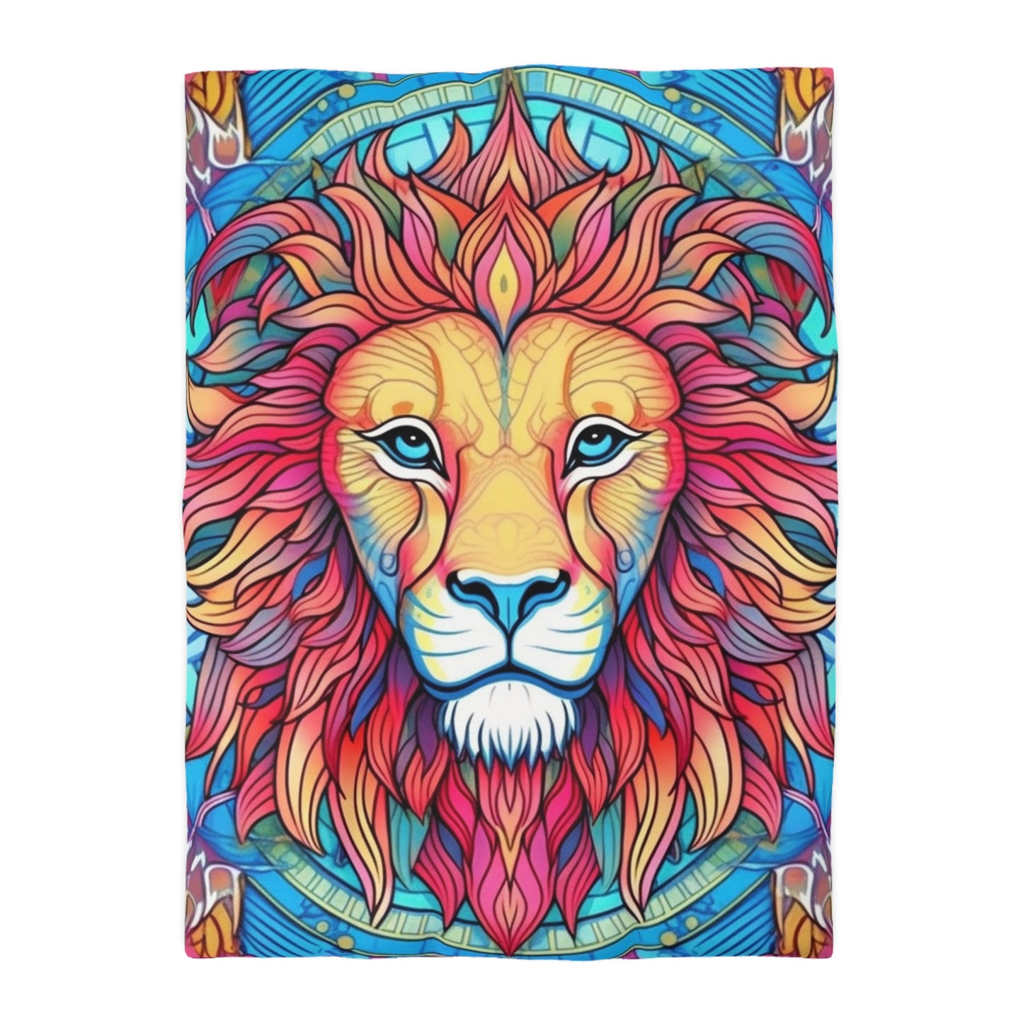 Astrological Leo - Cosmic Zodiac Constellation, Lion Symbol Art - Microfiber Duvet Cover