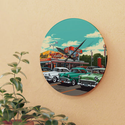 Classic Car Acrylic Wall Clock