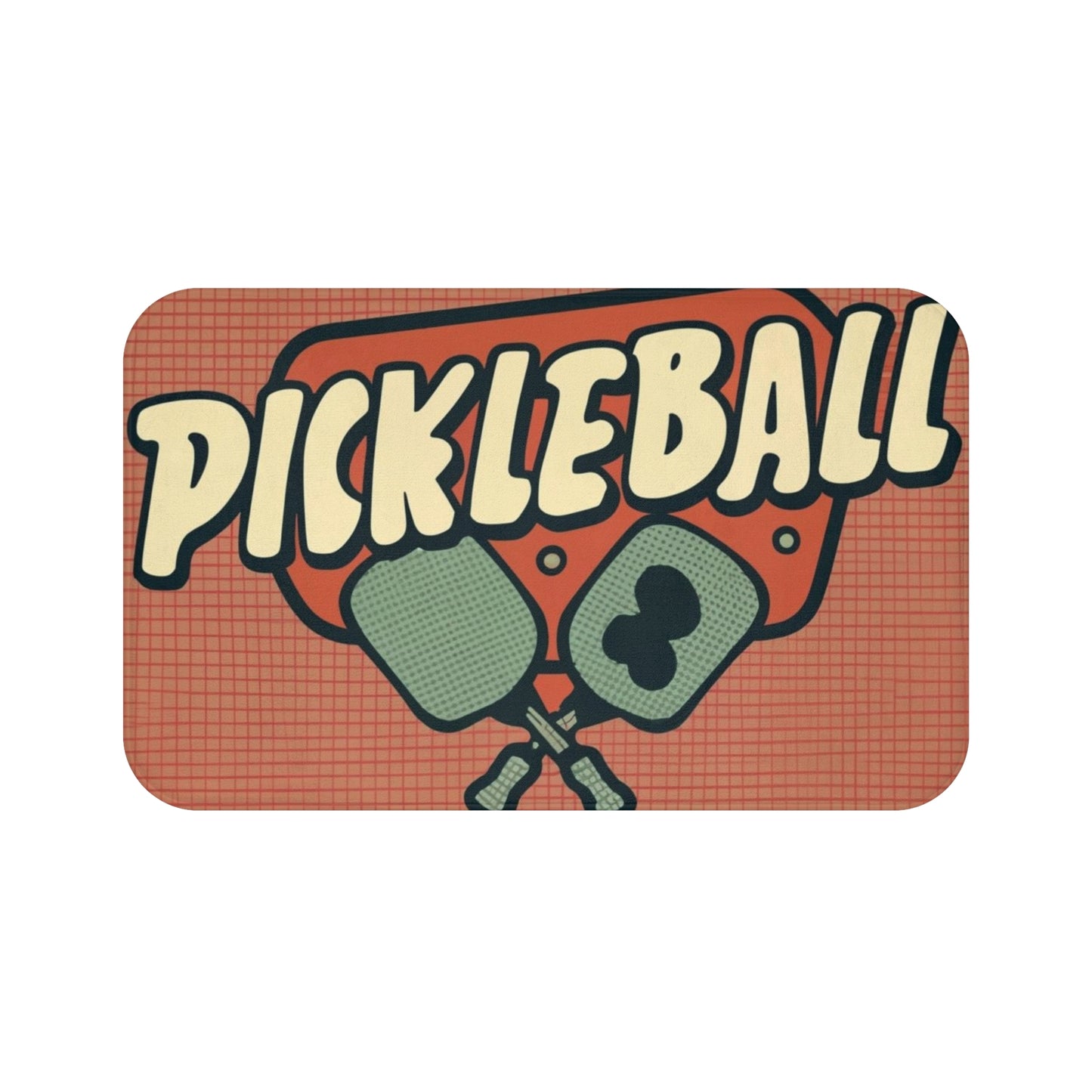 Pickleball Retro - Alfombra de baño