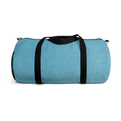 Bright Aqua Teal: Denim-Inspired Refreshing Blue Summer Fabric - vDuffel Bag