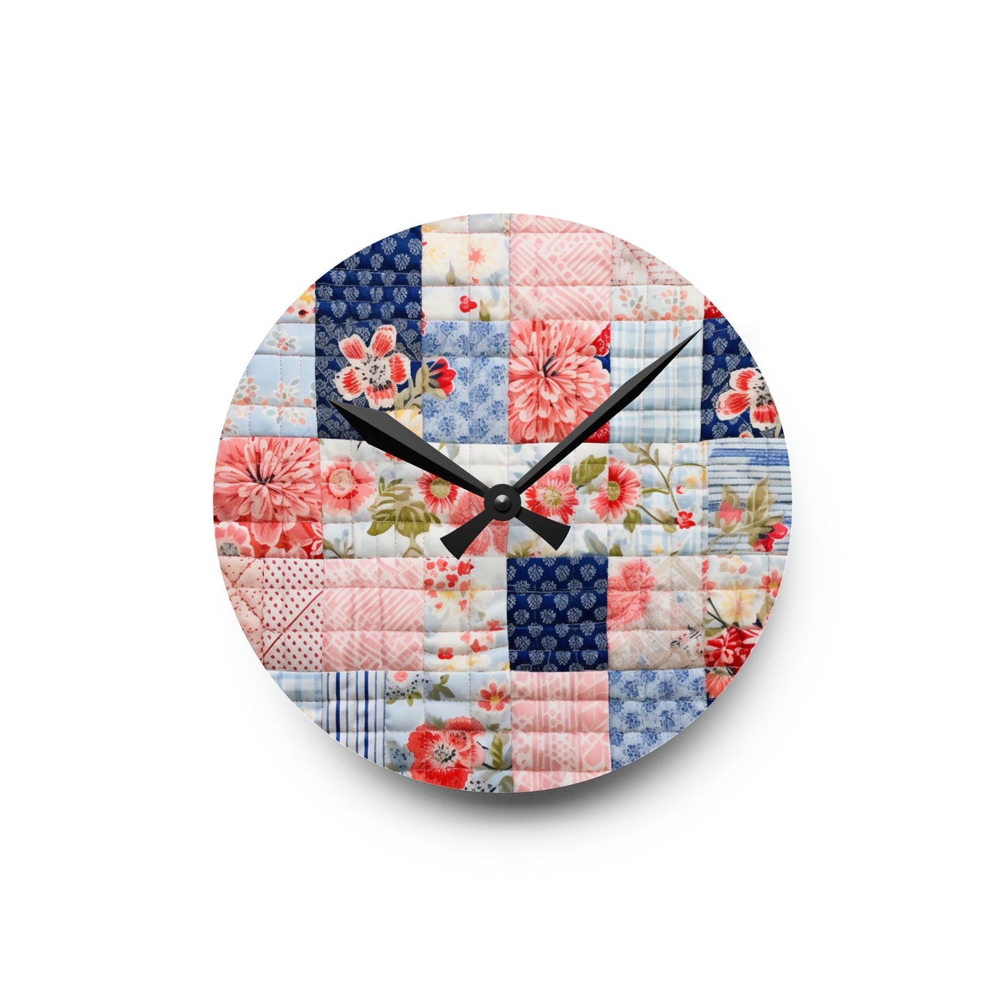 Quilt Design - Acrylic Wall Clock