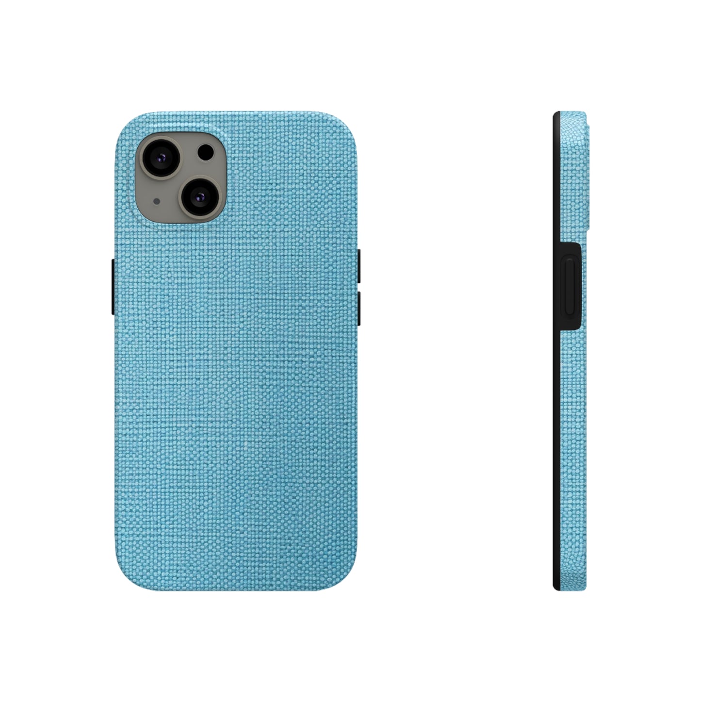 Bright Aqua Teal: Denim-Inspired Refreshing Blue Summer Fabric - Tough Phone Cases