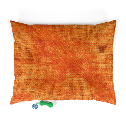 Burnt Orange/Rust: Denim-Inspired Autumn Fall Color Fabric - Dog & Pet Bed