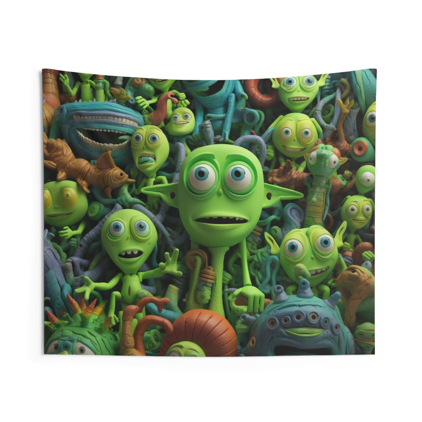 Toy Alien Story Space Character Galactic UFO Anime Cartoon - Indoor Wall Tapestries