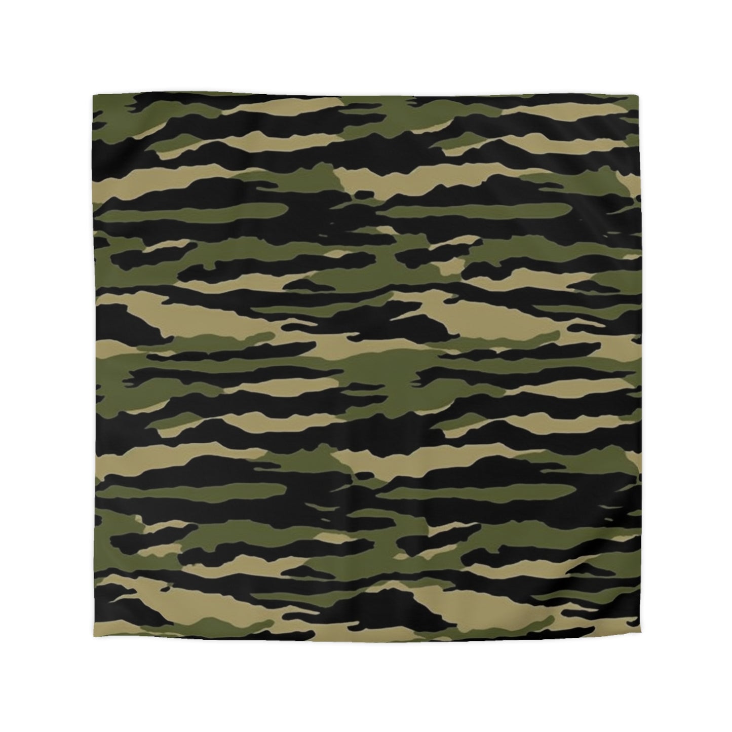 Tiger Stripe Camouflage: Military Style - Microfiber Duvet Cover