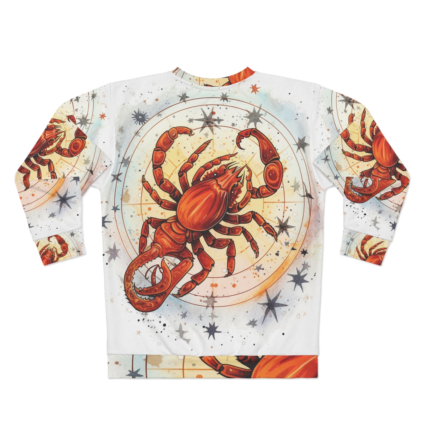 Prickly Scorpio Astrology - Sharp Zodiac Scorpion Celestial Horoscope - Unisex Sweatshirt (AOP)