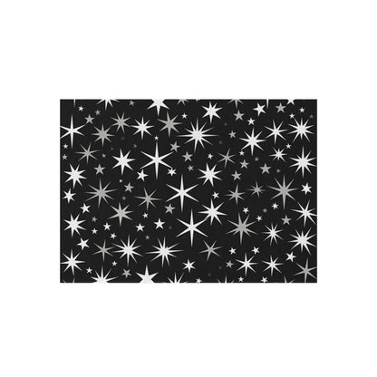 Mid Century Modern Atomic Starburst - Streamlined Minimal Stars - Outdoor Rug