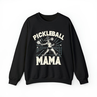 Pickleball Mama - Moms, Sporty Graphic, Pickleball Enthusiast Design - Unisex Heavy Blend™ Crewneck Sweatshirt