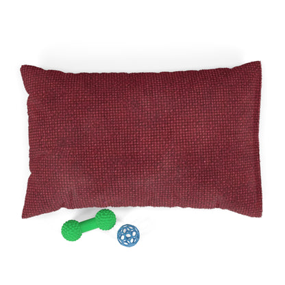 Seamless Texture - Maroon/Burgundy Denim-Inspired Fabric - Pet Bed