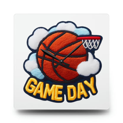 Basketball Game Day - Acrylic Wall Clock