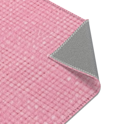 Pastel Rose Pink: Denim-Inspired, Refreshing Fabric Design - Area Rugs