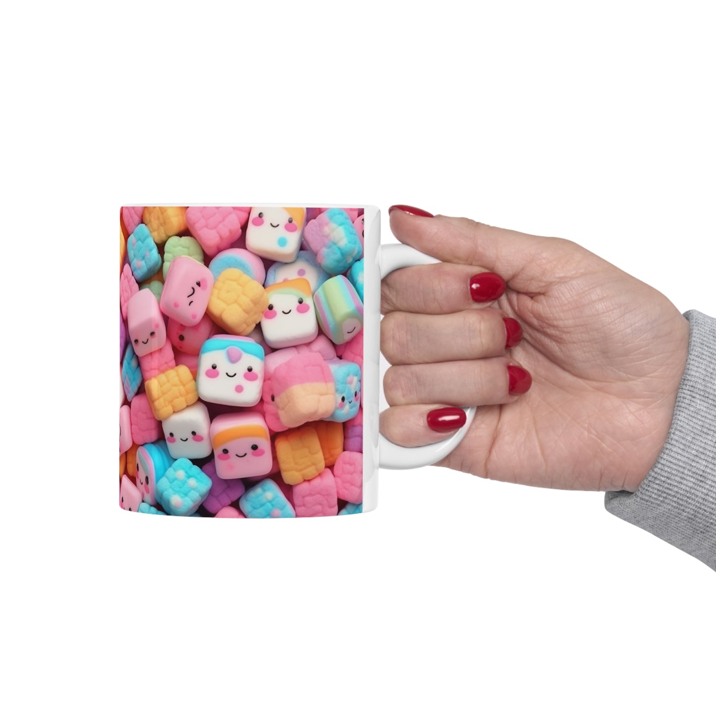 Kawaii Anime Sweets: Adorable Japanese Candy Magic - Ceramic Mug 11oz