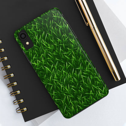 Touch Grass Indoor Style Outdoor Green Artificial Grass Turf - Tough Phone Cases