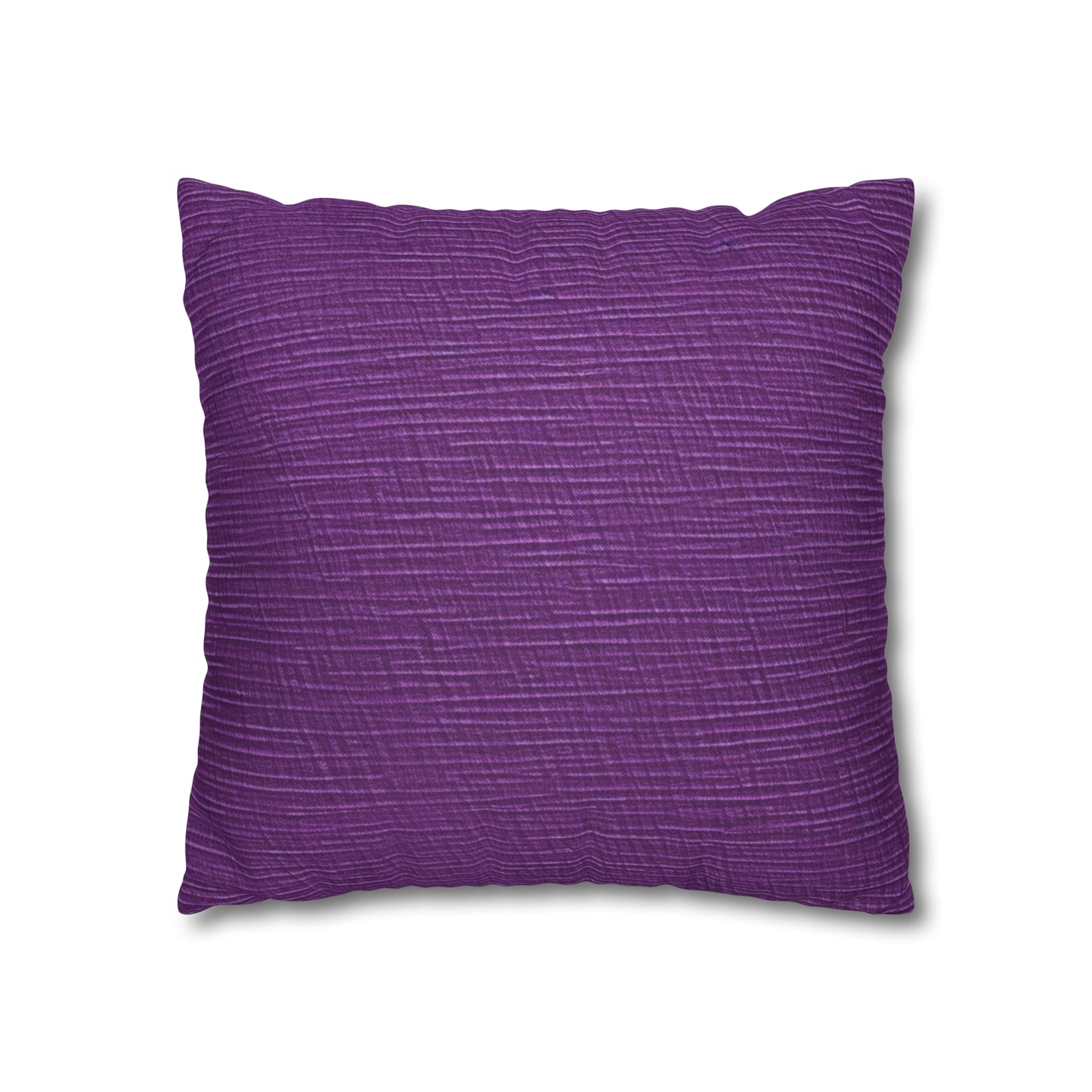 Violet/Plum/Purple: Denim-Inspired Luxurious Fabric - Spun Polyester Square Pillow Case