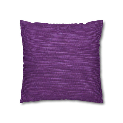 Violet/Plum/Purple: Denim-Inspired Luxurious Fabric - Spun Polyester Square Pillow Case