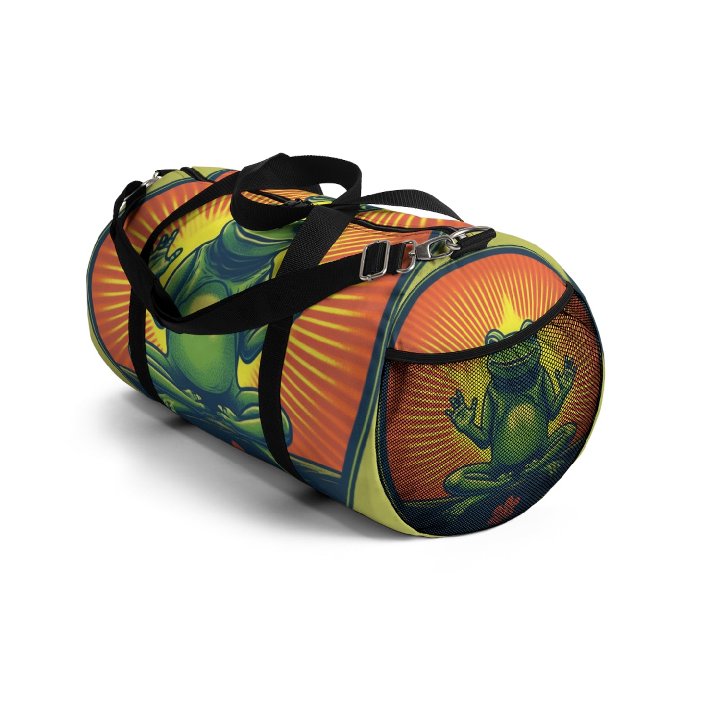 Yoga Frog Namaste Amphibian Relax Graphic Duffel Bag