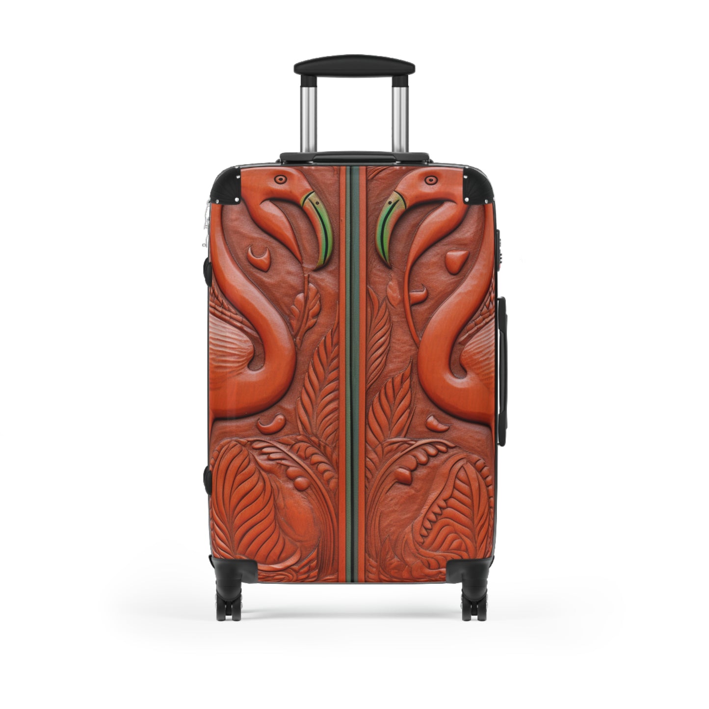 Flamingo Artisan Carved Cabinet Suitcase