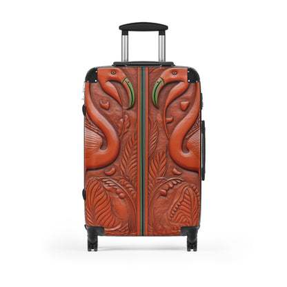 Flamingo Artisan Carved Cabinet Suitcase