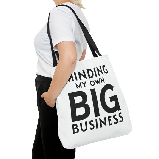 Minding My Own Big Business, Gift Shop Store, Tote Bag (AOP)