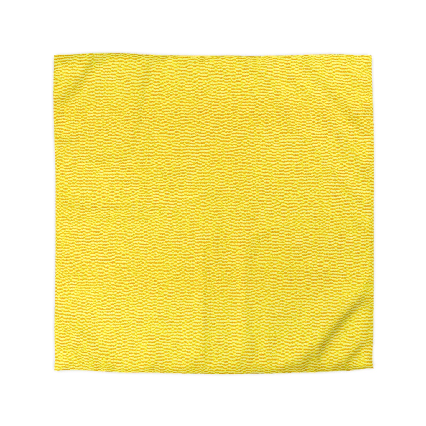 Sunshine Yellow Lemon: Denim-Inspired, Cheerful Fabric - Microfiber Duvet Cover