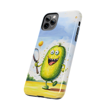 Pickleball Sport: Athletic Pickle Playing Game with Net and Paddle - Tough Phone Cases