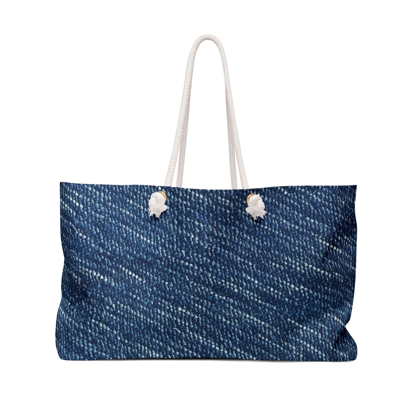 Denim-Inspired Design - Distinct Textured Fabric Pattern - Weekender Bag