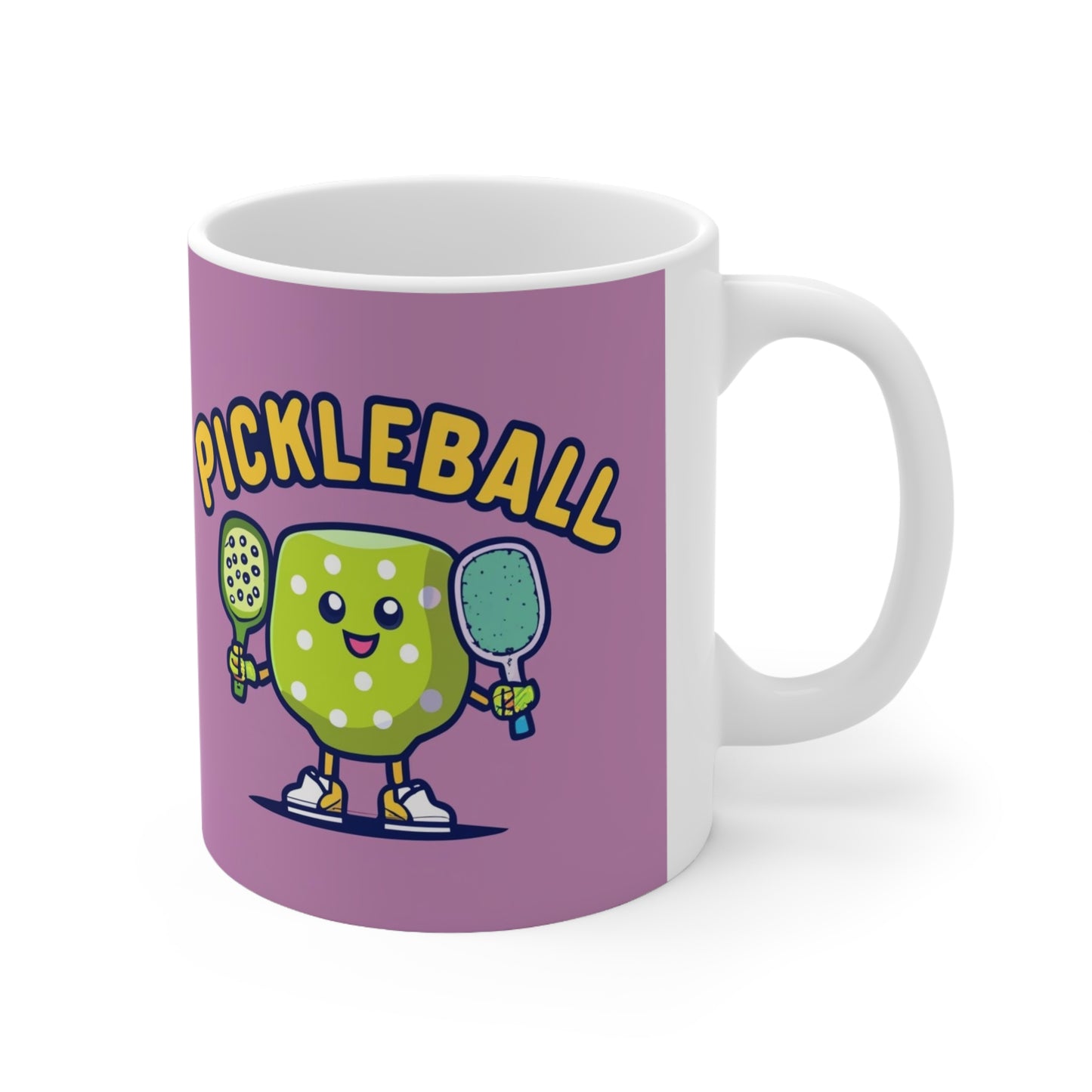 Pickleball Anime kawaii - Gráfico de dibujos animados - Personaje deportivo - Taza de cerámica 11oz 