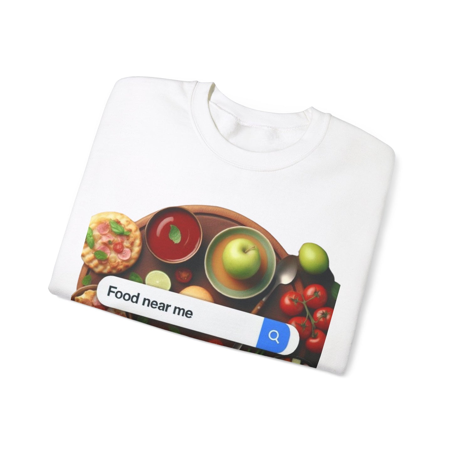 Food Near Me, Funny Gift, Unisex Heavy Blend™ Crewneck Sweatshirt