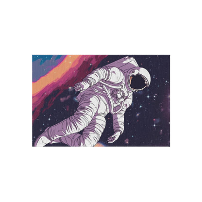 Astro Pioneer - Star-filled Galaxy Illustration - Outdoor Rug