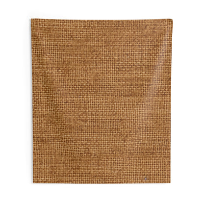 Brown Light Chocolate: Denim-Inspired Elegant Fabric - Indoor Wall Tapestries