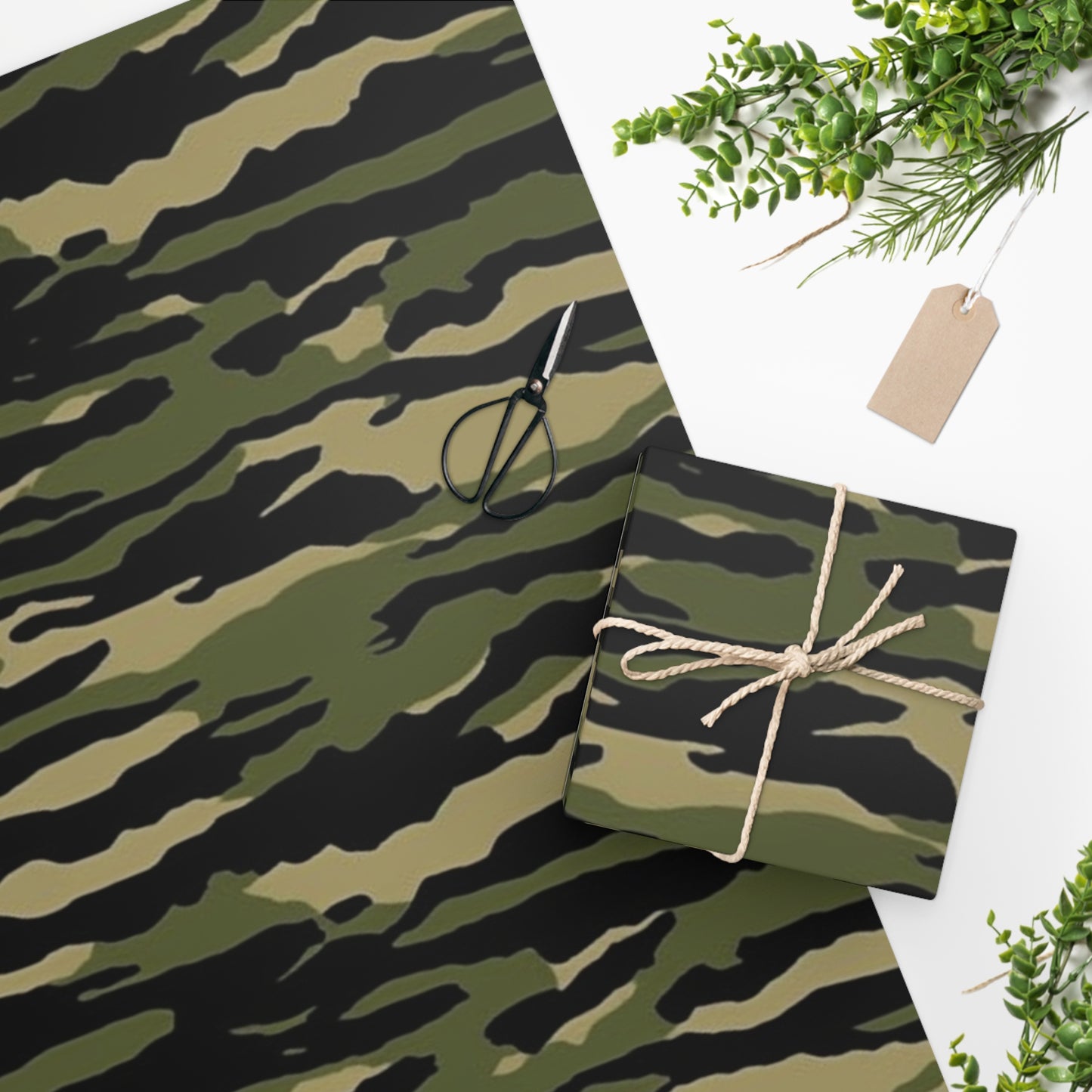 Tiger Stripe Camouflage: Military Style - Wrapping Paper