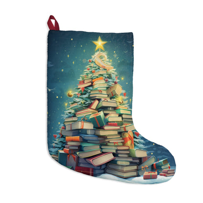 Book Worm Club Christmas Tree Seasonal Winter Holiday - Christmas Stockings