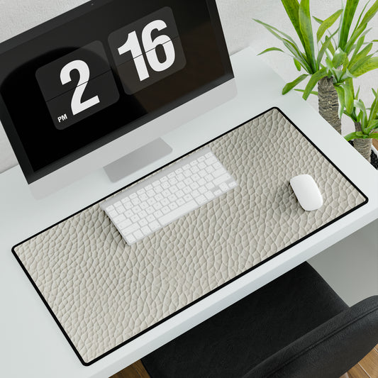 White Leather Design - Desk Mats