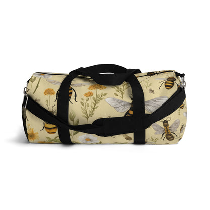 Whimsical Bee & Honeycombs Nature-Friendly Pattern Design Duffel Bag