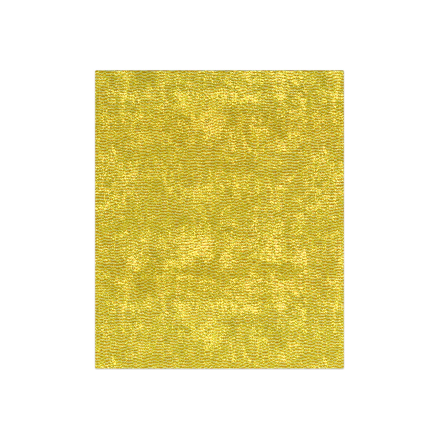 Sunshine Yellow Lemon: Denim-Inspired, Cheerful Fabric - Crushed Velvet Blanket